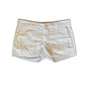 Frank & Eileen Womens White Raw Hem Chino Shorts Size 2